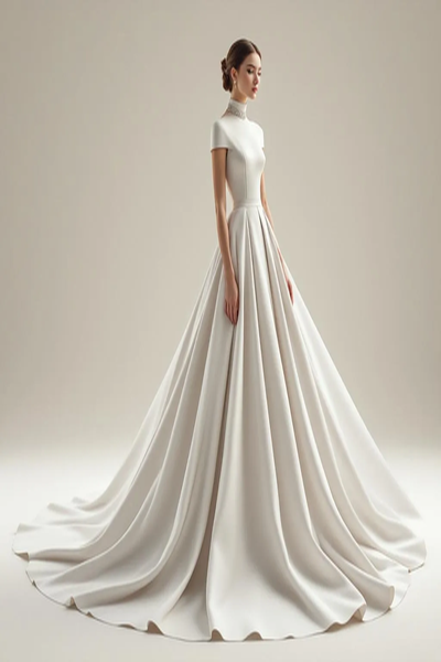 Modern Minimalist Wedding Gown